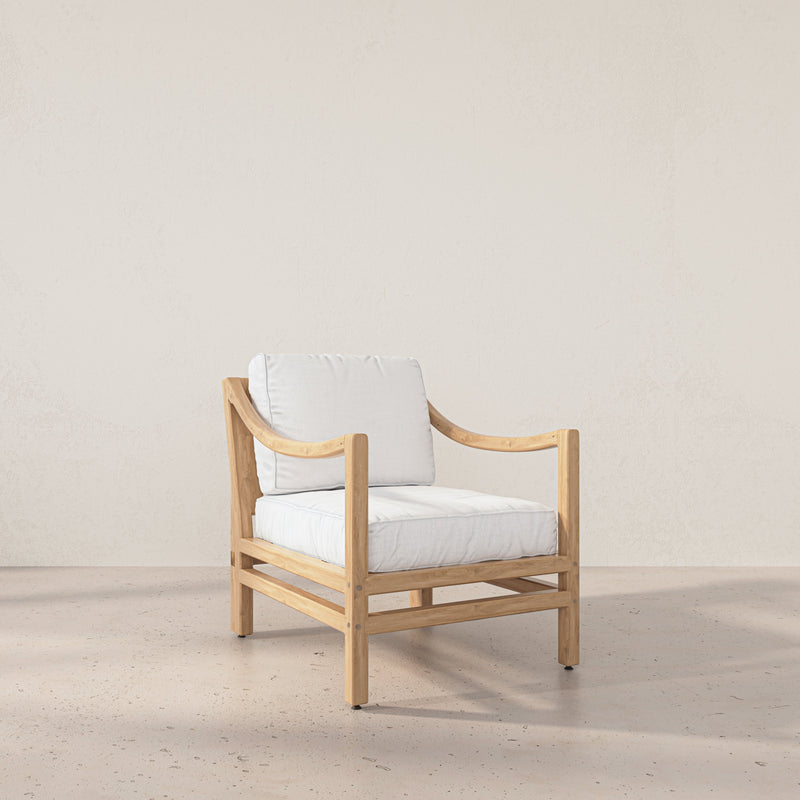 Ema White Oak Chair