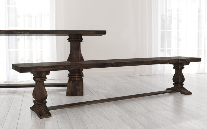 Heirloom Pedestal Bench