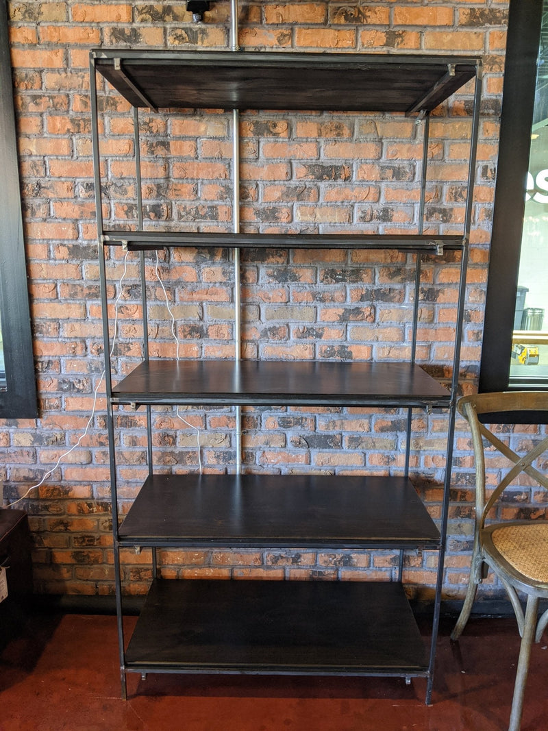 Pictured at 37" W x 19" D x 72" H in Charred Ember Finish.