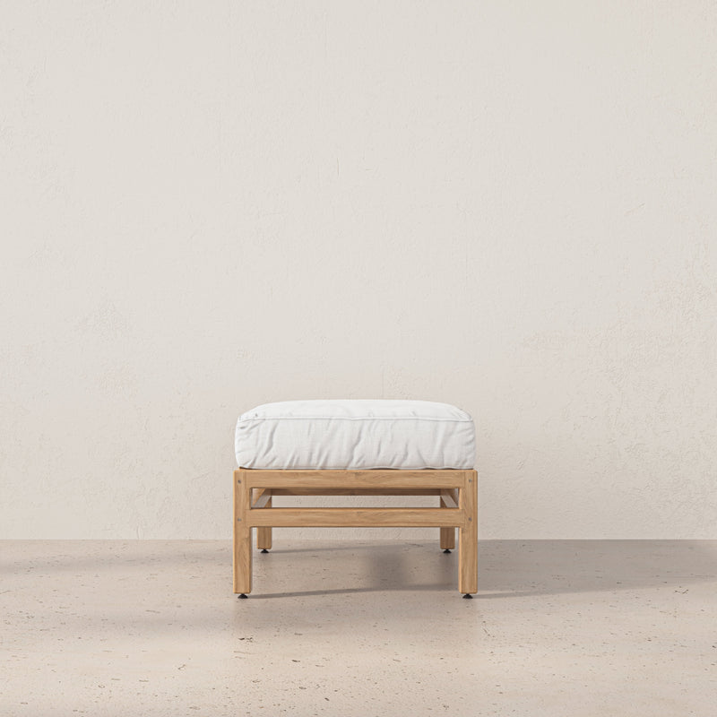 Ema White Oak Ottoman