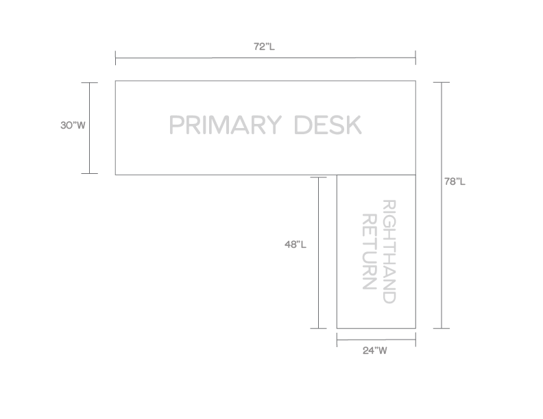 Fully Customizable - Change Dimensions and/or Return Orientation