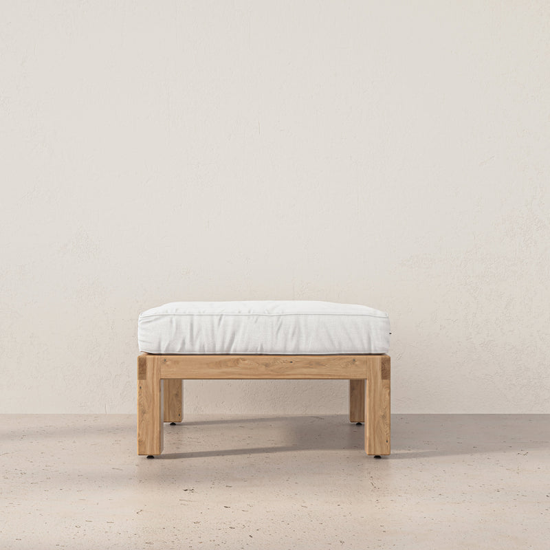 Aria White Oak Ottoman